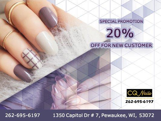 SPECIAL PROMOTION FOR NEW CUSTOMER!!! Call, walk-in or message us today!