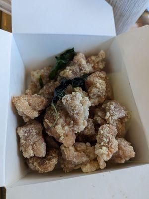 Five spiced popcorn chicken