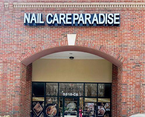 Nail Care Paradise sign