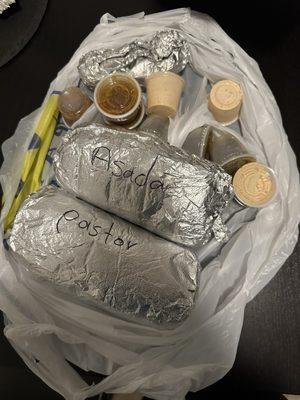 To go super burritos