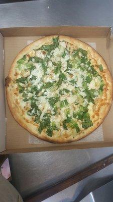 Caesar Salad Pizza Delicious not on menu but it's an item they can make John's little secret