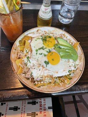 Chilaquiles, Bloody Mary Kit with Vodka