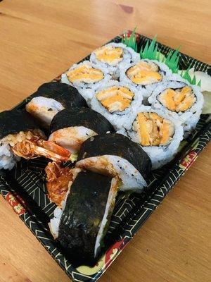 Shrimp Tempura Roll & Sweet Potato Roll