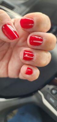 Perfect nails by pretty nails.