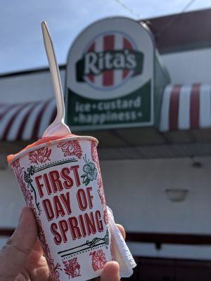 Free ice for the first day of spring!