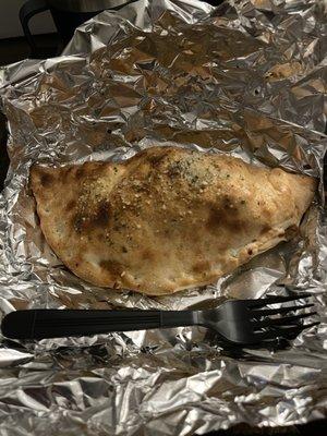 Sausage Calzone (Sausage, Ricotta, Mozzarella, Green Peppers, and Onions)