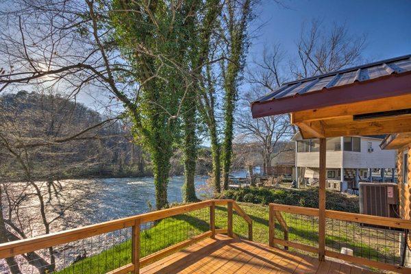 #6 The Farm House 
River view - Ideal Bryson City location 5 miles from downtown, 6 miles from Harrah's Cherokee Casino.