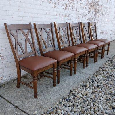 A Reupholstered Walter E. Smithe Dining Set