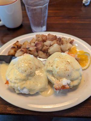 Today's breakfast special - lobster Benedict