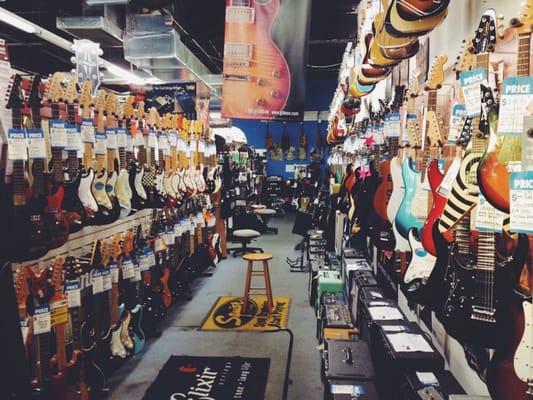 The awesome selection of electric guitars at Musicians Discount Center.