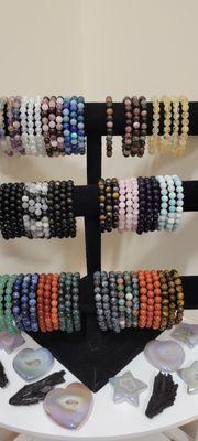 Crystal Gemstone Bracelets and other crystals for sale.