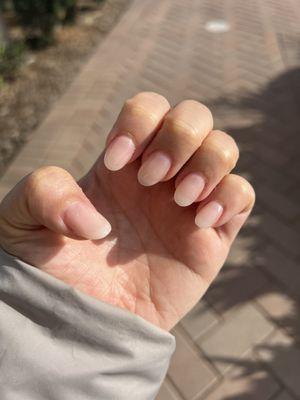 Dip fill manicure