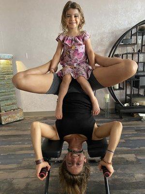 Mommy daughter yoga