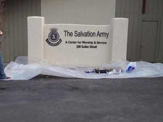 Salvation Army Monument Sign Auburn, CA