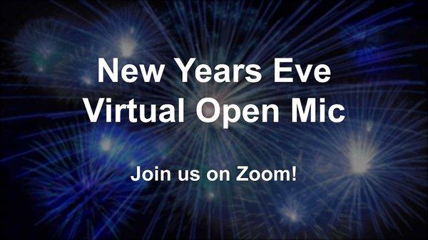 Our New Year's Eve Open Mic usually brings everyone together at Stage Left Cafe. This year we hosted 50 people online!