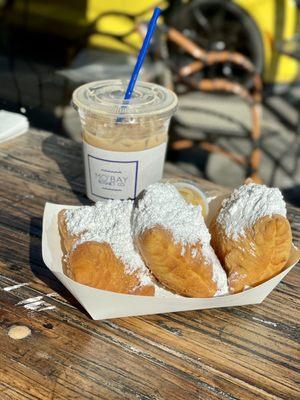 Beignets with buttercream syrup