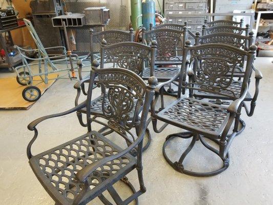 Patio chairs repaired