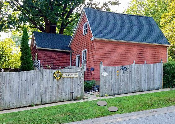 The Carriage House was at one time the actually carriage house for the Roland and Tuxedo Park Meat Market run by Andrew Schneider.