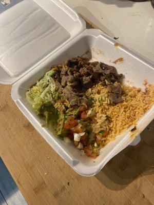 Carne Asada plate