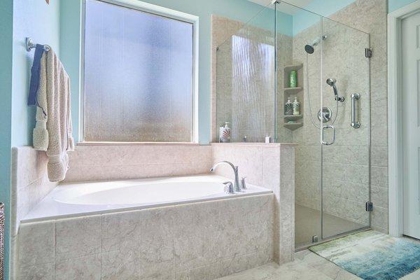 Walk in shower and tub installation