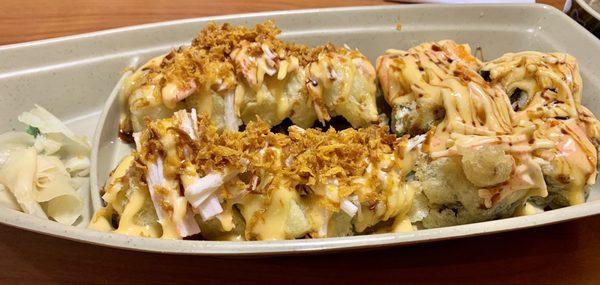 Dynamite Roll and Crunchy Roll