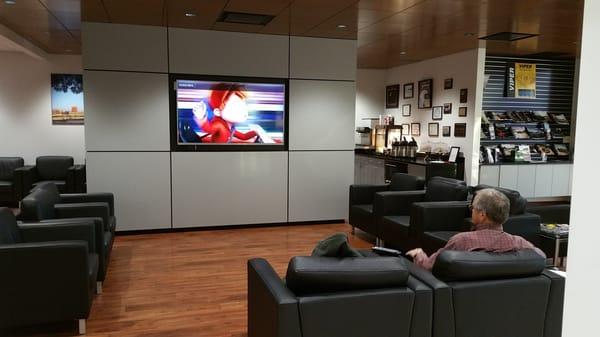 Our customer lounge has all of the comforts of home!