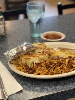 Chorizo & Egg w/Corn Tortillas