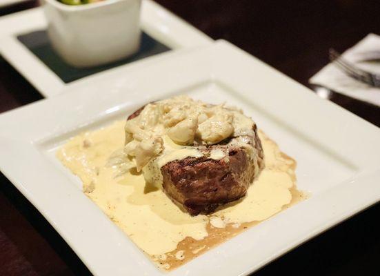 oz Filet Mignon with Crab