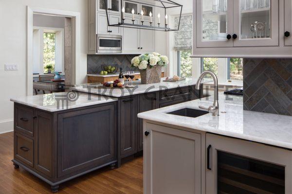 Crystallus Quartzite in a beautiful custom kitchen