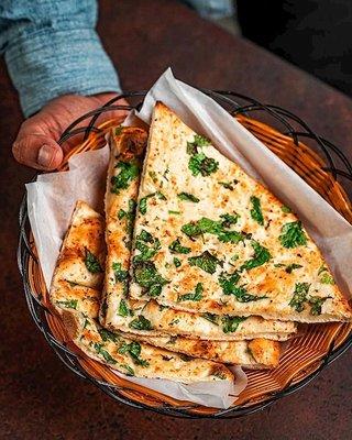 Fresh-Made Garlic Naan