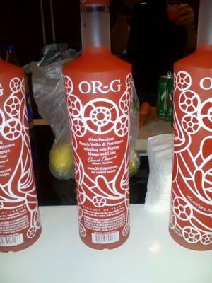 Delicious orange flavored vodka from tonight.s event