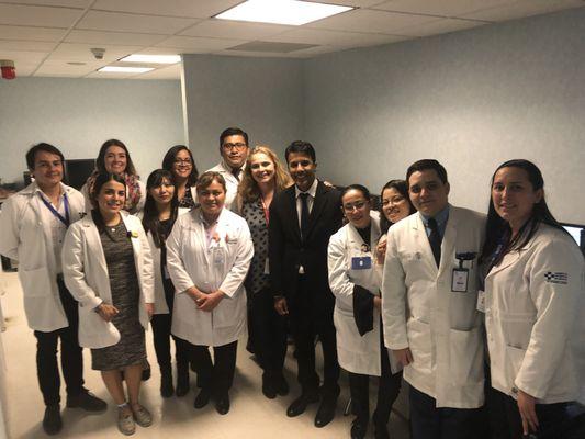 Radiology faculty and residents at Hospital General De Mexico