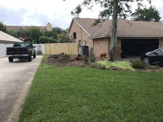 Side yard fence