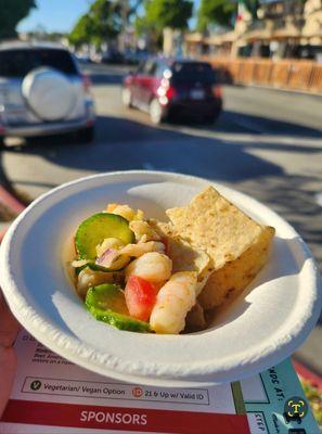 Mango Shrimp ceviche  Ballast Point