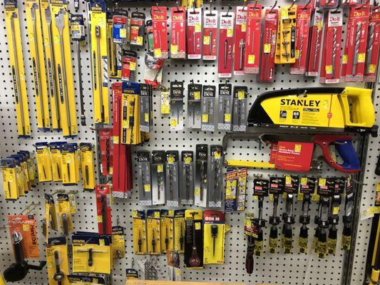 Drill bits and assorted tools