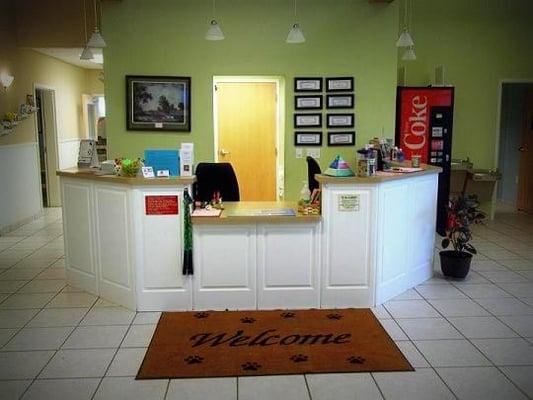 Our reception desk.