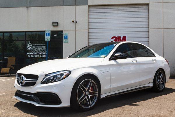 Mercedz Benz C63 AMG 3M Window Tint