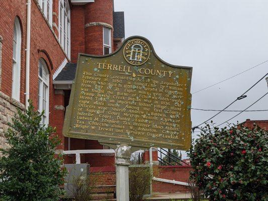 Terrell County Historical Marker, Dawson