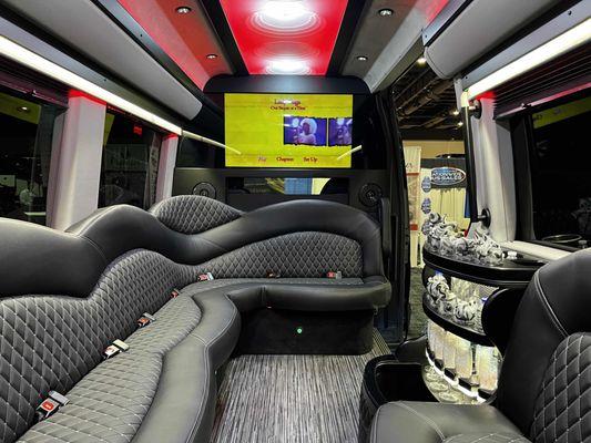 New Mercedes Sprinter Limo Interior 3