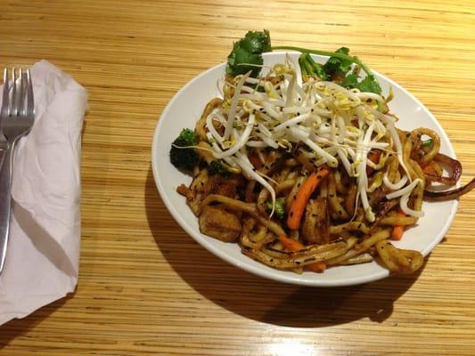 Japanese pan noodles with tofu