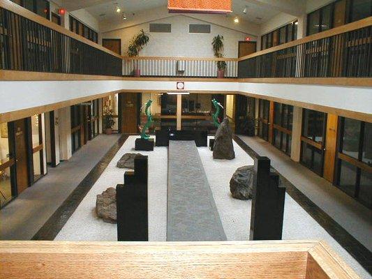 My office is centrally located in Boulder and is a quiet space. Where else can you find a tranquil rock garden with green dragon statues?!