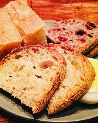 Assortment of breads