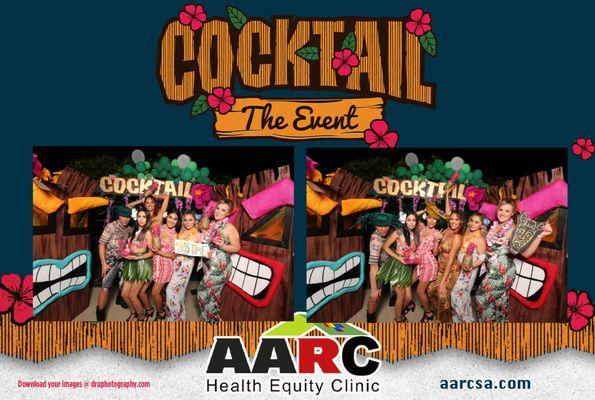 Cocktail: The event- Custom Backdrop and photo booth