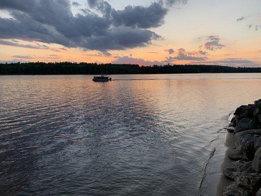 Lakeside sunset