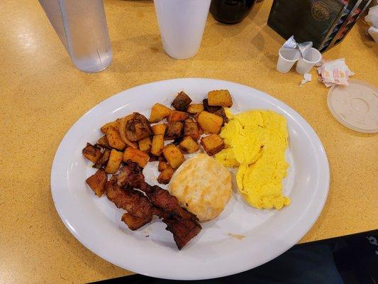 Breakfast first, then the Caladium Festival for Bill Lewis of Vero Beach.