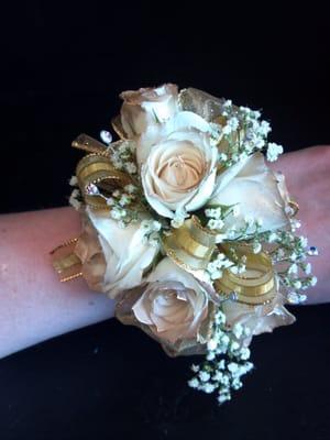 Awesome corsage from Rebecca's