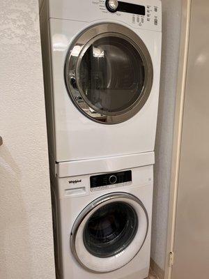 new Whirlpool install w/existing GE dryer