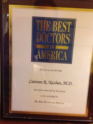 Recipient of Best Doctors in America Award