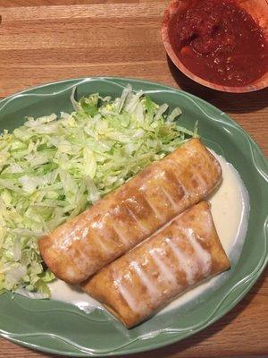 chimichanga la isla (no guac no sour creme at my request)