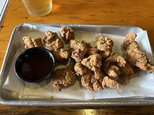 Popcorn Chicken - delicious, good portion. Spicy honey glaze was so good.